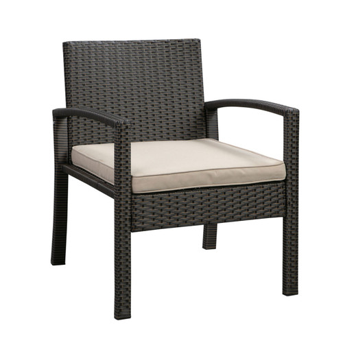 Bern Balcony Chat Set In Mocha Wicker