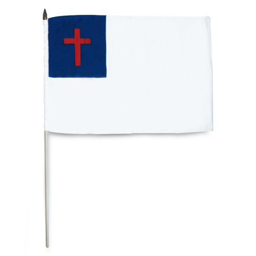 12-In. x 18-In. Christian Stick Flag