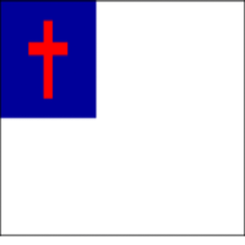 3-Ft. x 5-Ft. Christian Nylon Flag with Pole Hem