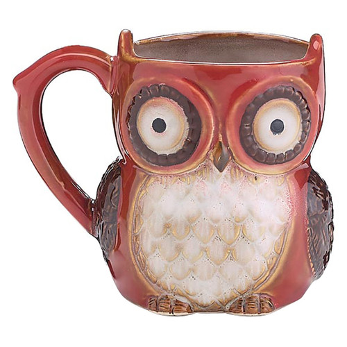 Red Owl Mug - 14 ounces