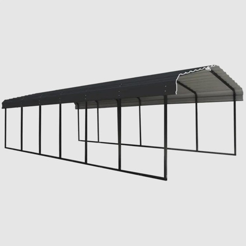 Arrow Carport 12 x 29 x 7 Ft. - Charcoal