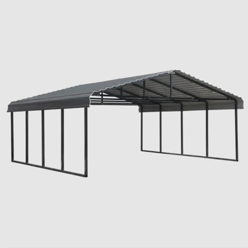 Arrow Carport 20 x 20 x 7 Ft. - Charcoal