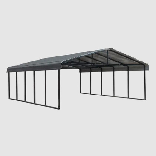 Arrow Carport 20 x 24 x 7 Ft. - Charcoal