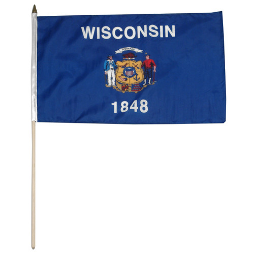 Wisconsin flag 12 x 18 inch