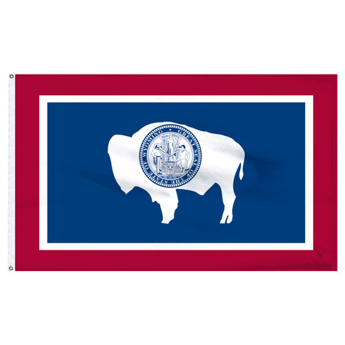4ft x 6ft Wyoming Nylon Flag