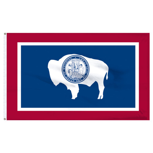 Wyoming 6 x 10 Nylon Flag