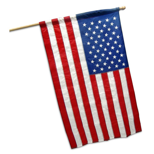 Super Tough 3ft x 5ft Nylon American Flag with Pole Hem