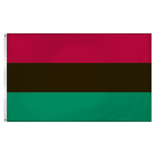 African American Flag 3ft x 5ft Super Knit Polyester