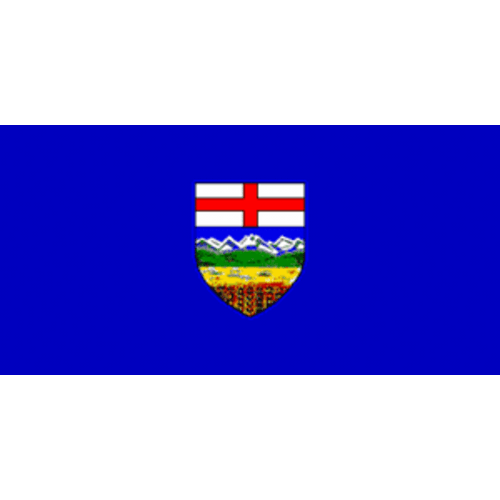 Alberta 12in x 18in Hand Flag