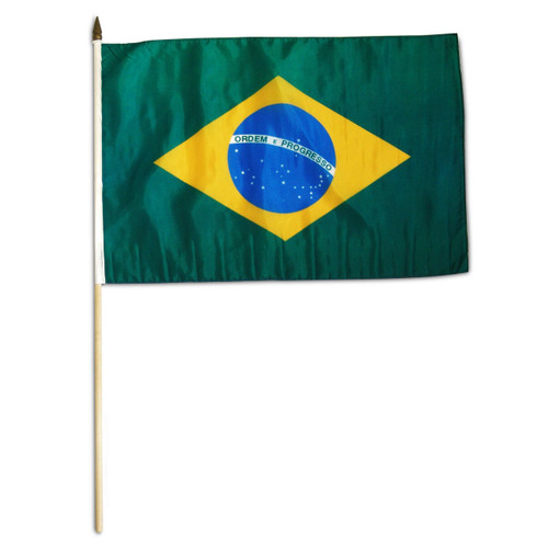 Brazil flag 12 x 18 inch