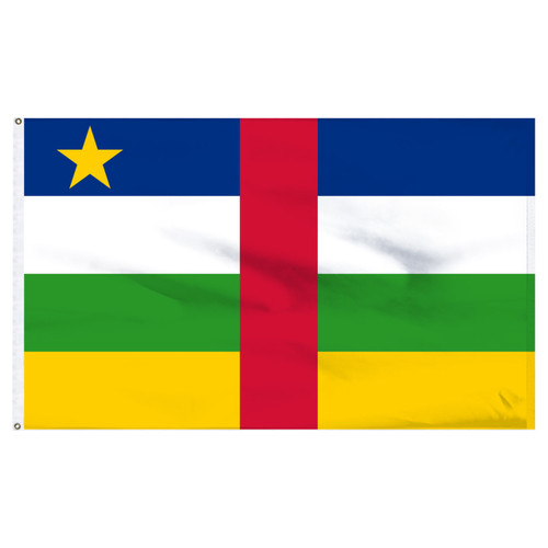 Central African Republic 3ft x 5ft Printed Ployester Flag