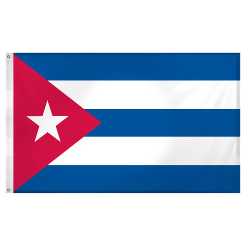 Cuba Flag 3ft x 5ft Super Knit Polyester