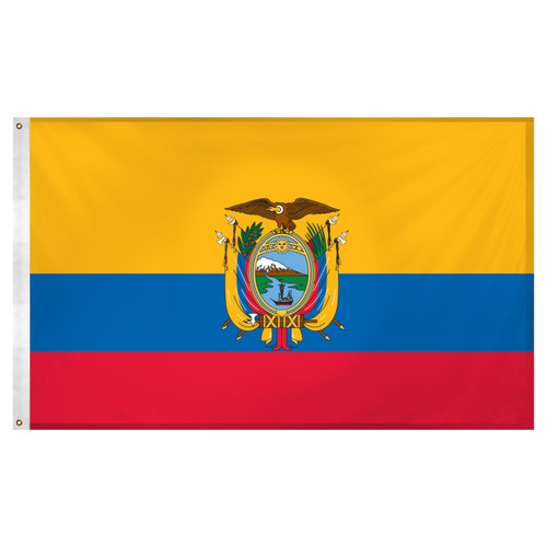 Ecuador Flag 3ft x 5ft Super Knit Polyester