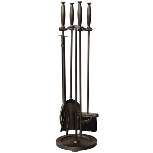 5-Piece Fireset with Ball Handles- Bronze Finish