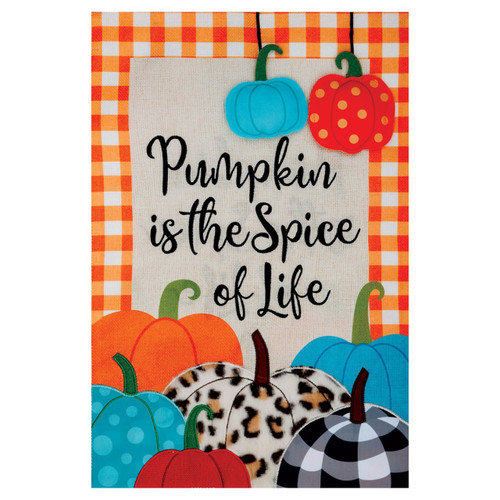 Pumpkin Spice Life Garden Flag - 12in x 18in