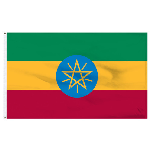 Ethiopia 5ft x 8ft Nylon Flag
