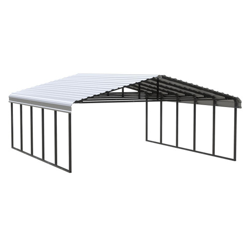 Arrow 20' x 24' x 9' Carport - Eggshell