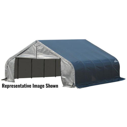 ShelterCoat 18' x 24' Garage With Peak Roof - Gray