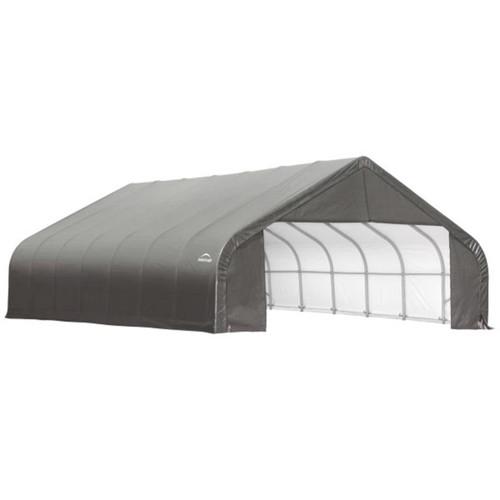 ShelterCoat 28' x 20' Garage With 15.5' Peak Roof - Gray
