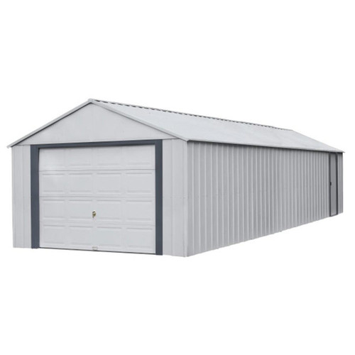 Arrow Murryhill 12' x 31' Steel Storage Garage/Building - Gray