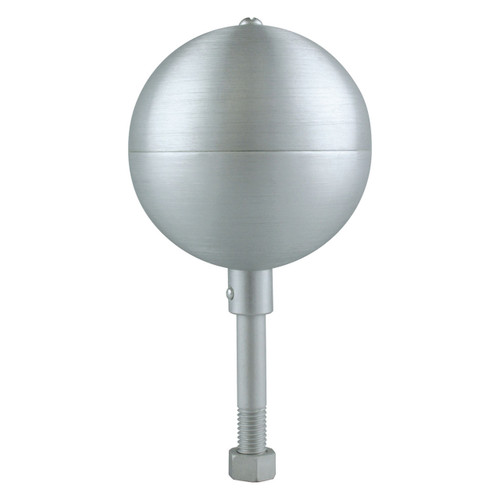 Clear Anodized Aluminum Ball Topper