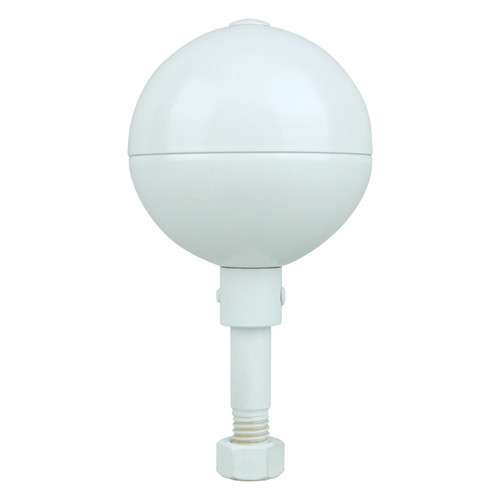 White Aluminum Ball Topper