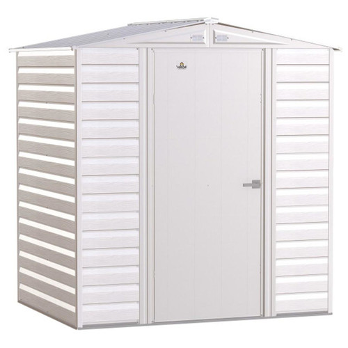 Arrow Select 6' x 5' Steel Storage Shed -  Flute Gray