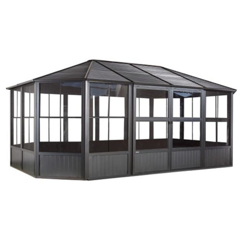 Charleston 12' x 18' Solarium - Dark Gray