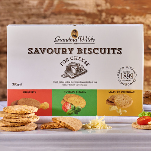 Grandma Wild's Savory Biscuits Selection for Cheese - 13.6oz (385g)