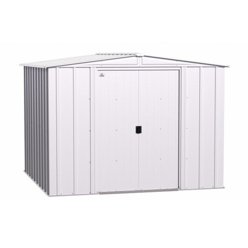 Arrow Classic Steel Storage Shed 8' x 8' Flute Gray