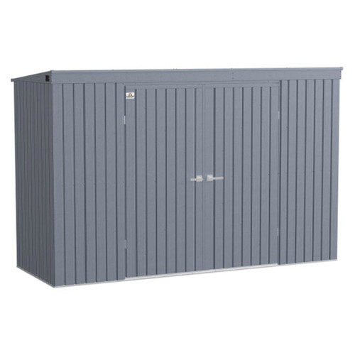 Arrow Elite Steel Storage Shed 10' x 4' Anthracite