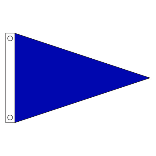 2-Ft. x 3-Ft. Solid Color Royal Blue Pennant Nylon Flag