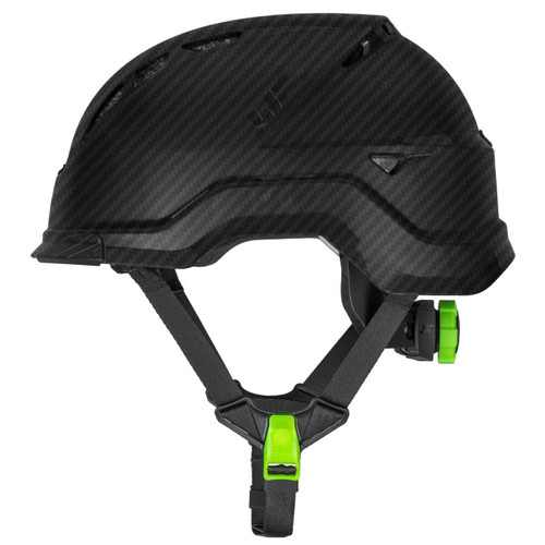 LIFT RADIX Black Carbon Type 2 Vented Safety Helmet - Carbon Fiber - HRX-22CKC2