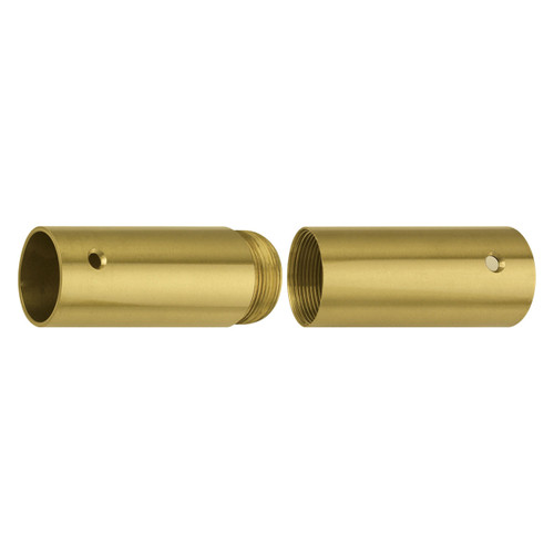 Brass Screw Joints for Wood Poles - Polished Brass - Recommended for 1 1/8" Pole