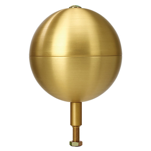 Gold Ball Topper - Anodized Aluminum - 12"