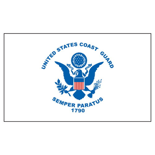 4-Foot x 6-Foot US Coast Guard Nylon Flag