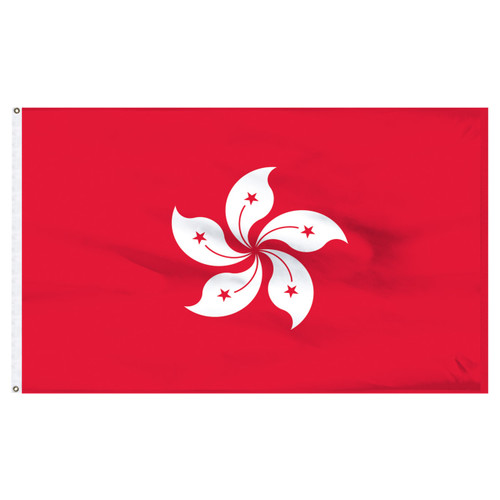 4ft x 6ft Hong Kong Nylon Flag