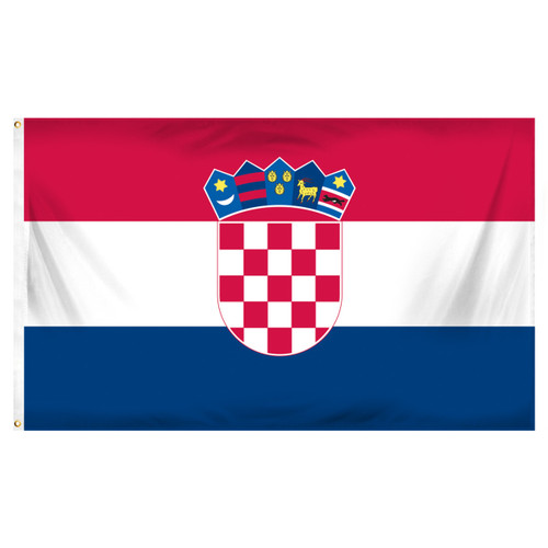 Croatia 3ft x 5ft Printed Polyester Flag