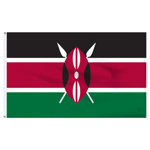 2ft x 3ft Kenya Nylon Flag