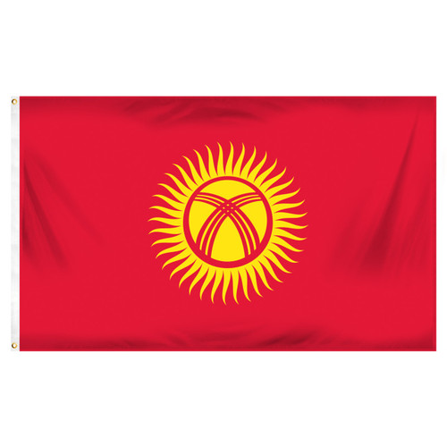 Kyrgyzstan 3ft x 5ft Printed Polyester Flag