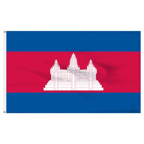 Cambodia 5ft x 8ft Nylon Flag