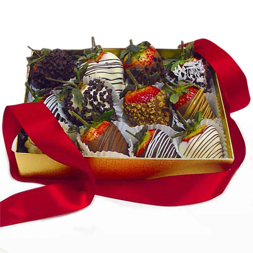 Decadent Chocolate Strawberries Gift Box