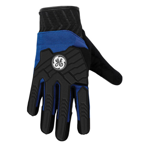 General Electric Impact Resistant Mechanics Gloves - Black/Blue - GG416 - Single Pair