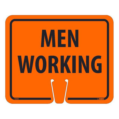 Men Working, 10.5 x 12.75, Safety Cone Signs