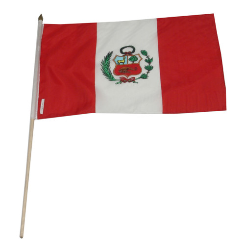 Peru flag 12 x 18 inch