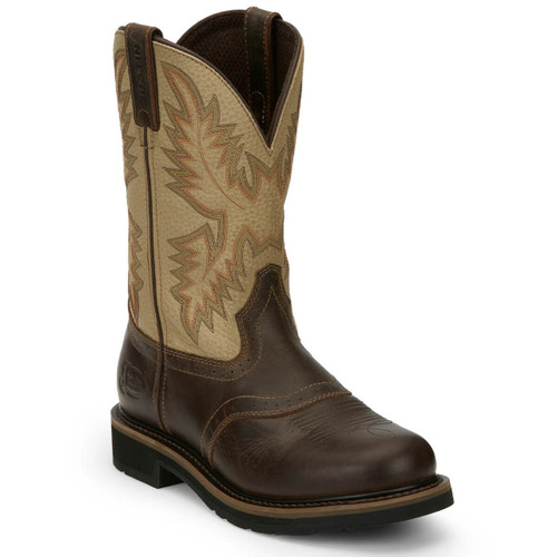 Justin Men's Superintendent 11" Brown EH Soft Toe Boots - SE4660