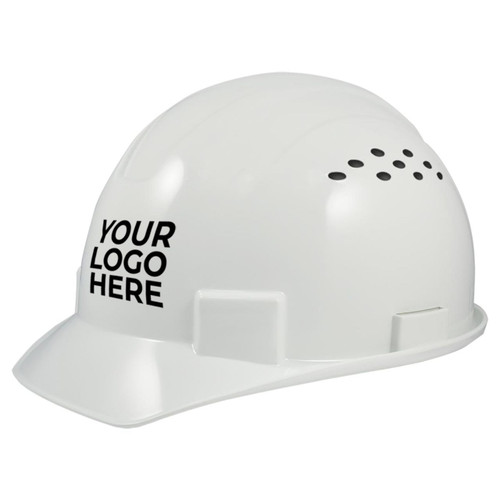 Custom General Electric Vented Cap Style Hard Hat 4-Point Ratchet Suspension - GH326