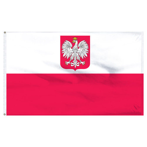 Poland State Flag and Civil Ensign Flag 5ft x 8ft Nylon