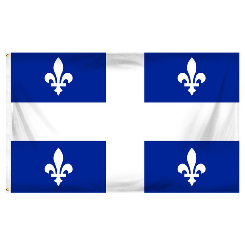 Quebec 3ft x 5ft Printed Polyester Flag