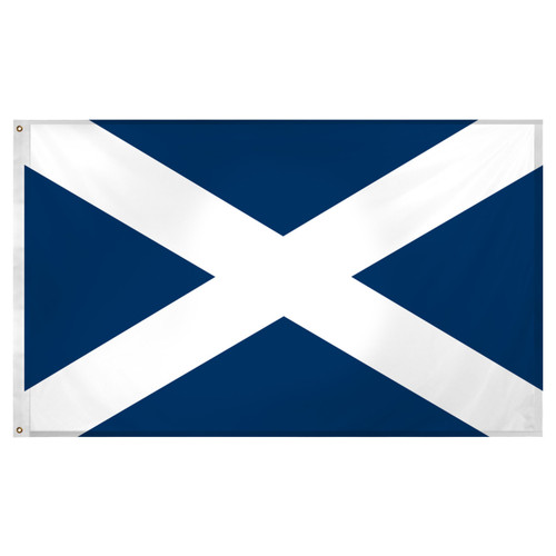 Scotland St Andrews Cross 3ft x 5ft Super Knit Polyester Scottish Flag